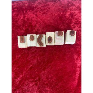 1996 Red‎ Rubber Stamp It Vintage Stamps Set Of 6